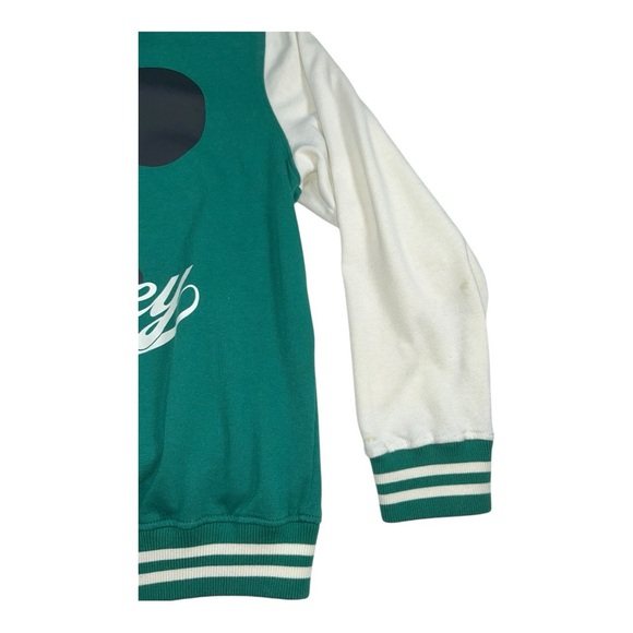 Men’s Mickey Mouse Colorblocked Fleece Varsity Bomber Jacket – Size L - Picture 9 of 13